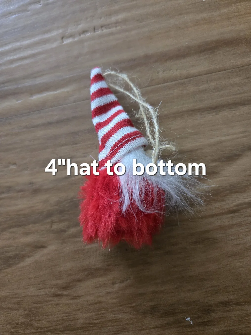 4/$15 Festive Red Gnome Ornament Holiday Décor Anthropologie Style At Home